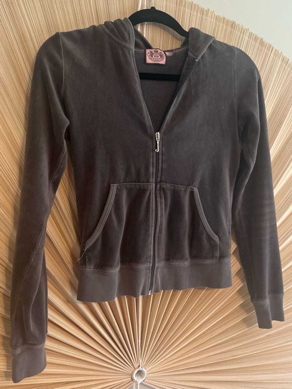 Juicy Couture Y2K grey Velour Zip Hoodie